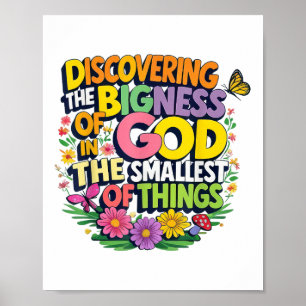 Poster Descobrindo A Bigidez De Deus Ampliou O Vbs 2025