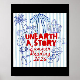 Poster Descobrir Uma História Leitura de Verão 2026 Profe