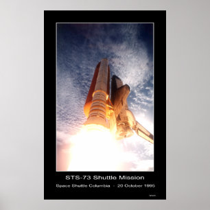 Póster Descolagem de Colômbia do vaivém espacial - STS 