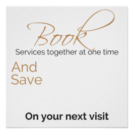 Póster Desconto personalizável para vários serviços