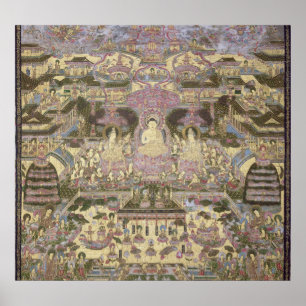 Póster Descrição de mundos espirituais e materiais