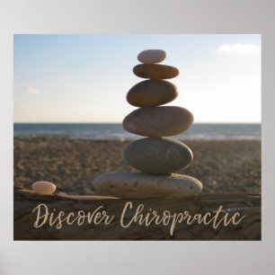 Póster Descubra as Rocks Equilibradas Chiropracáticas