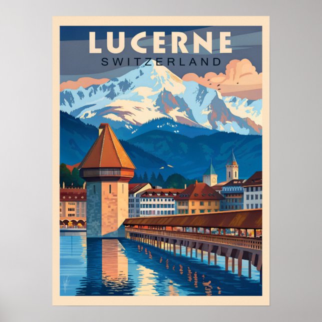 Poster Descubra o charme de Luzerna (Frente)