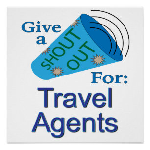 Póster Descubra os agentes de Viagem
