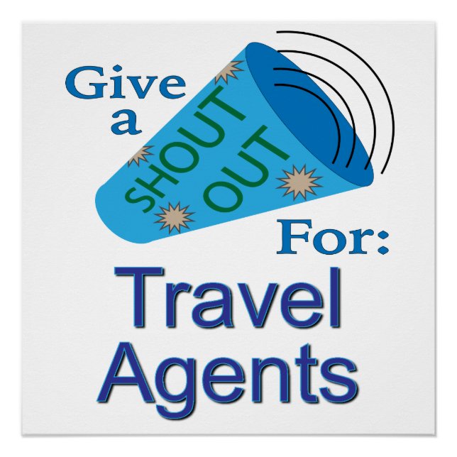 Póster Descubra os agentes de Viagem (Frente)