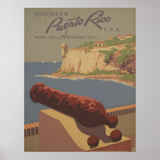 Póster Descubra Porto Rico