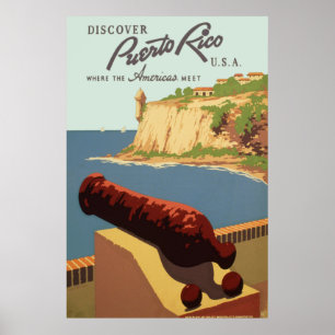 Póster Descubra Puerto Rico