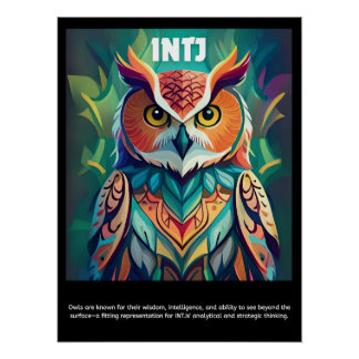 Póster Descubra seu interior: Poster INTJ
