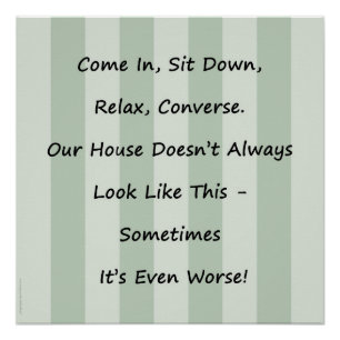 Póster Desculpa para o poster desarrumado da casa