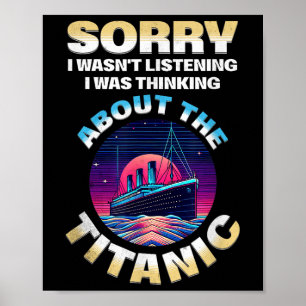 Poster Desculpe, Estava Pensando no Titanic Crianças Dive