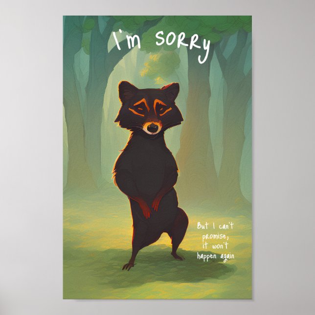 Poster Desculpe, mas não posso prometer que não acontecer (Frente)