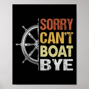 Poster Desculpe, não posso remar para longe