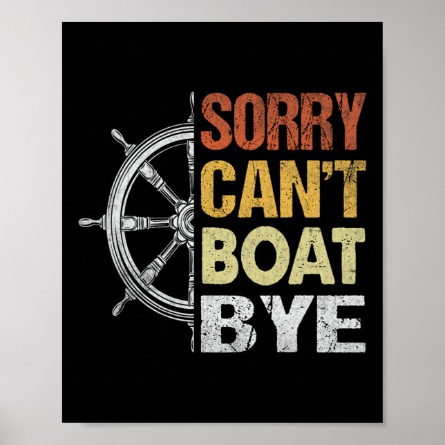 Poster Desculpe, não posso remar para longe (Frente)