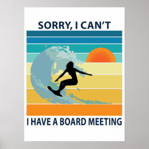 Poster Desculpe, não posso ter um Conselho com a surfist