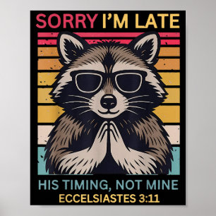 Poster Desculpe o Atraso O Tempo Dele Não é Meu Christian