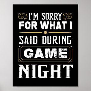 Poster Desculpe pelo que disse durante o jogo