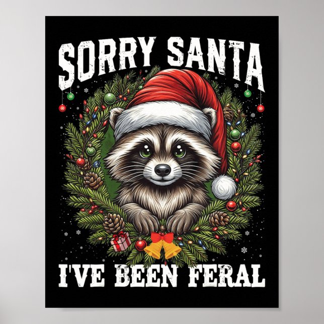 Poster Desculpem Papais noeis que eu fui Feral Christmas  (Frente)