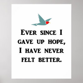 Póster desde que eu desisti da esperança-eu-nunca-senti-l