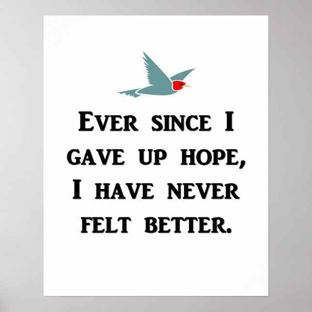 Póster desde que eu desisti da esperança-eu-nunca-senti-l (Frente)