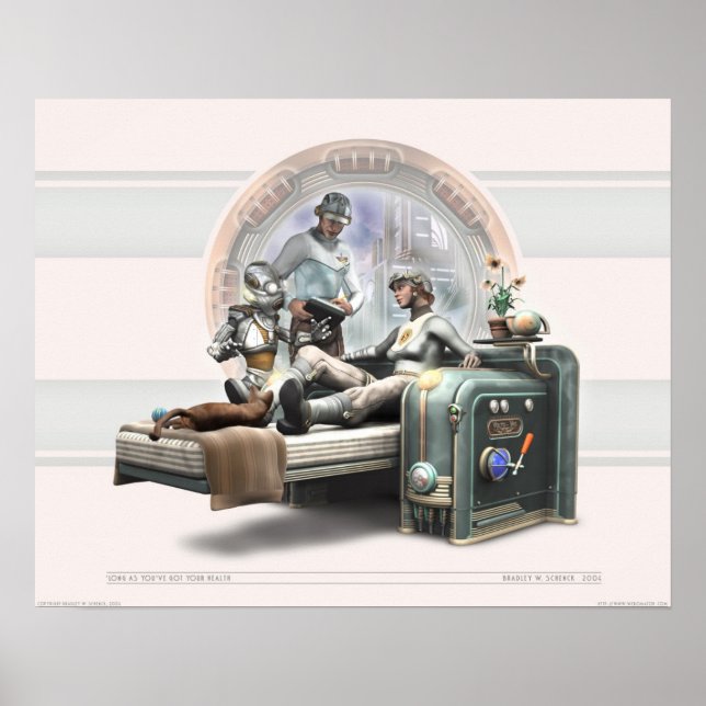 Póster 'Desde que você tenha sua saúde (20x16") (Frente)