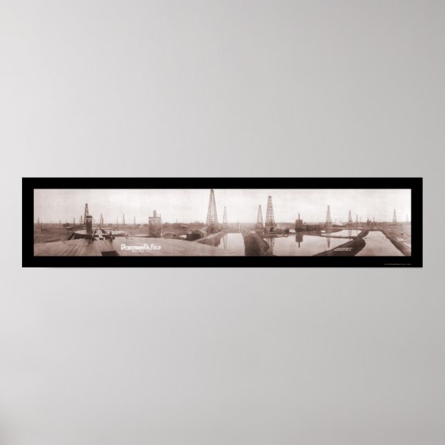 Póster Desdemona Oil Field Photo 1919 (Frente)