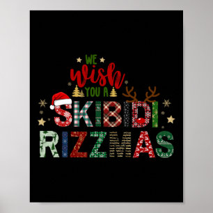 Poster Desejamos a Você um Natal Skibidi Rizzmas Divertid