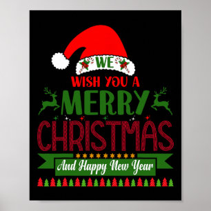 Poster Desejamos-Lhe Feliz Natal E Feliz ano novo.