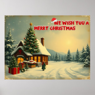 Poster Desejamos um feliz natal - O12