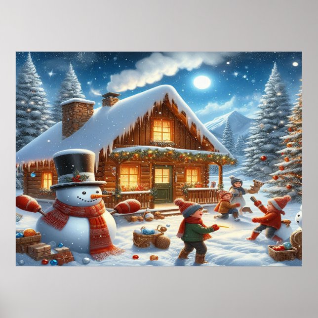 Poster Desejamos um feliz natal - O22 (Frente)