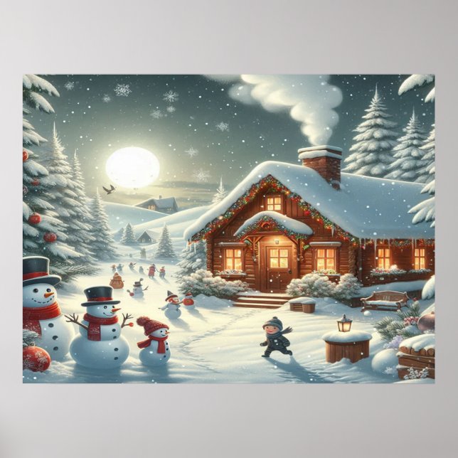 Poster Desejamos um feliz natal - O24 (Frente)
