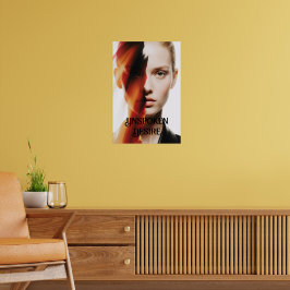 Poster "Desejo Não Falado" Abstrato de Arte