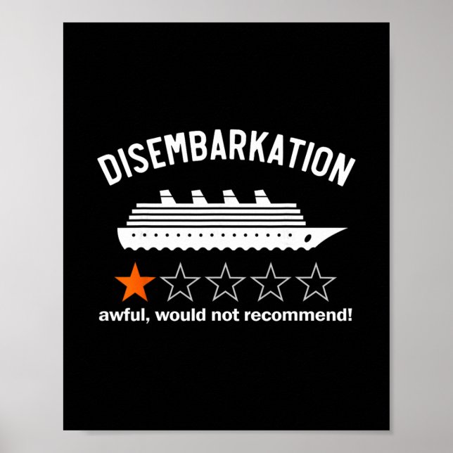 Poster Desembarque Terrível Não Recomendaria  (Frente)