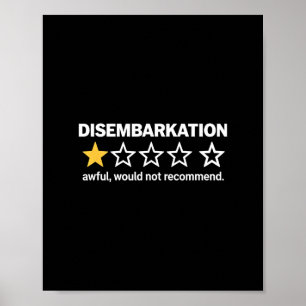 Poster Desembarque Terrível Não Recomendaria Engraçado Cr