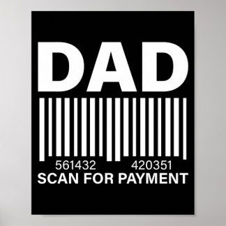 Poster Desempenho gráfico de pagamento de scan do pai mas