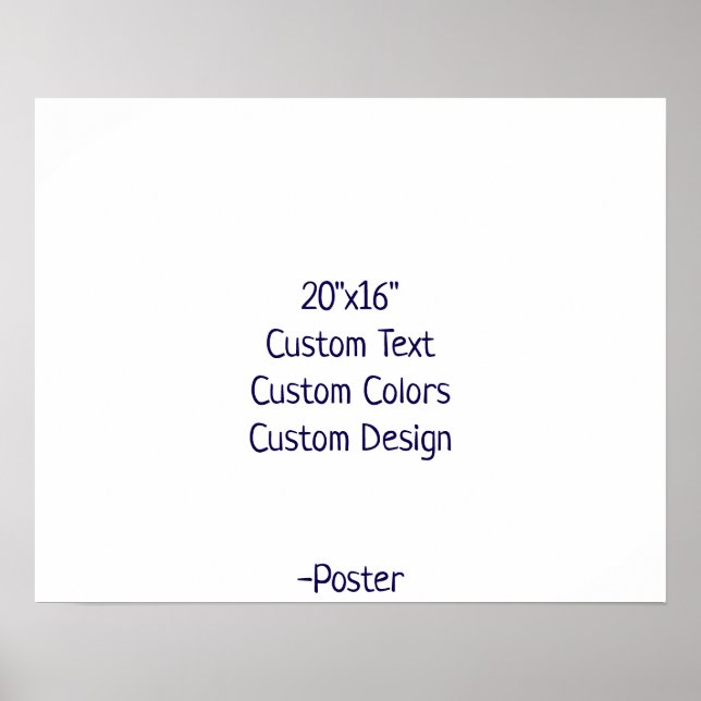 Poster Desenhe o seu próprio 20"x16" Matte (Frente)