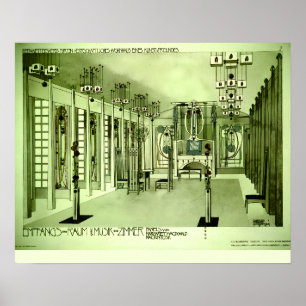 Poster Desenho 1901 de Charles Rennie Mackintosh