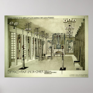 Poster Desenho 1901 de Charles Rennie Mackintosh