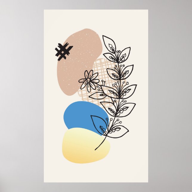 Poster desenho abstrato (Frente)