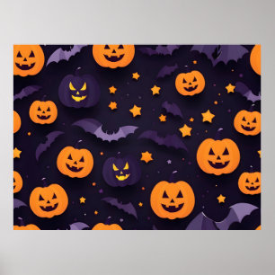 Poster Desenho abstrato de Halloween