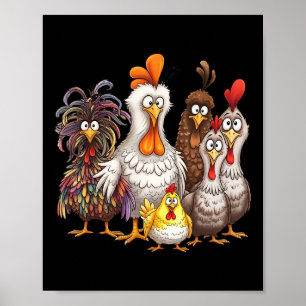 Poster Desenho Animado de Ação de Graças da Família de Fr