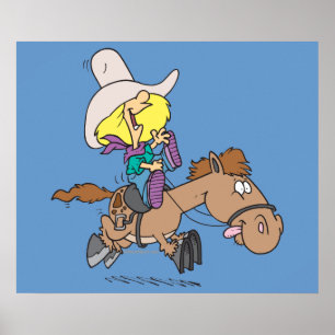 Póster desenho animado de pônei