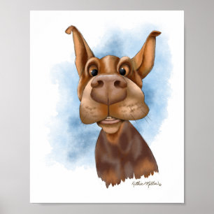 Poster Desenho animado do Doberman Boop the Snoot