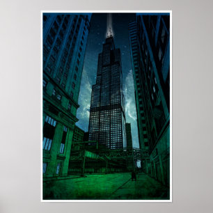 Poster Desenho arquitectónico de Sears Tower