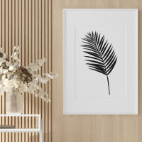 Desenho Botânico Mínimo Preto e Branco