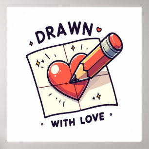 Poster Desenho com amor