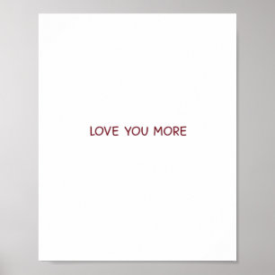 Poster Desenho Contemporâneo de Amor Você Mais
