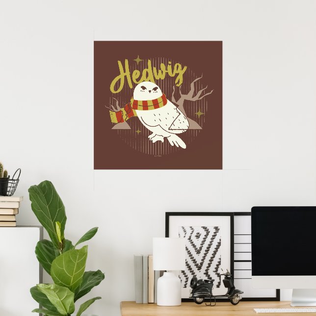 Poster Desenho da Floresta Caprichosa de Hedwig (Escritório em casa)