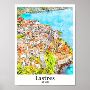 Poster Desenho da Mão d'água Viagem de Espanha de de Dupl