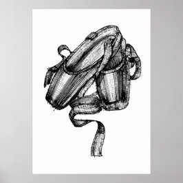 Poster Desenho da Moda dos balés