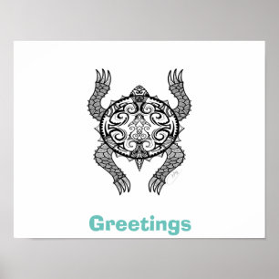 Poster Desenho da tartaruga